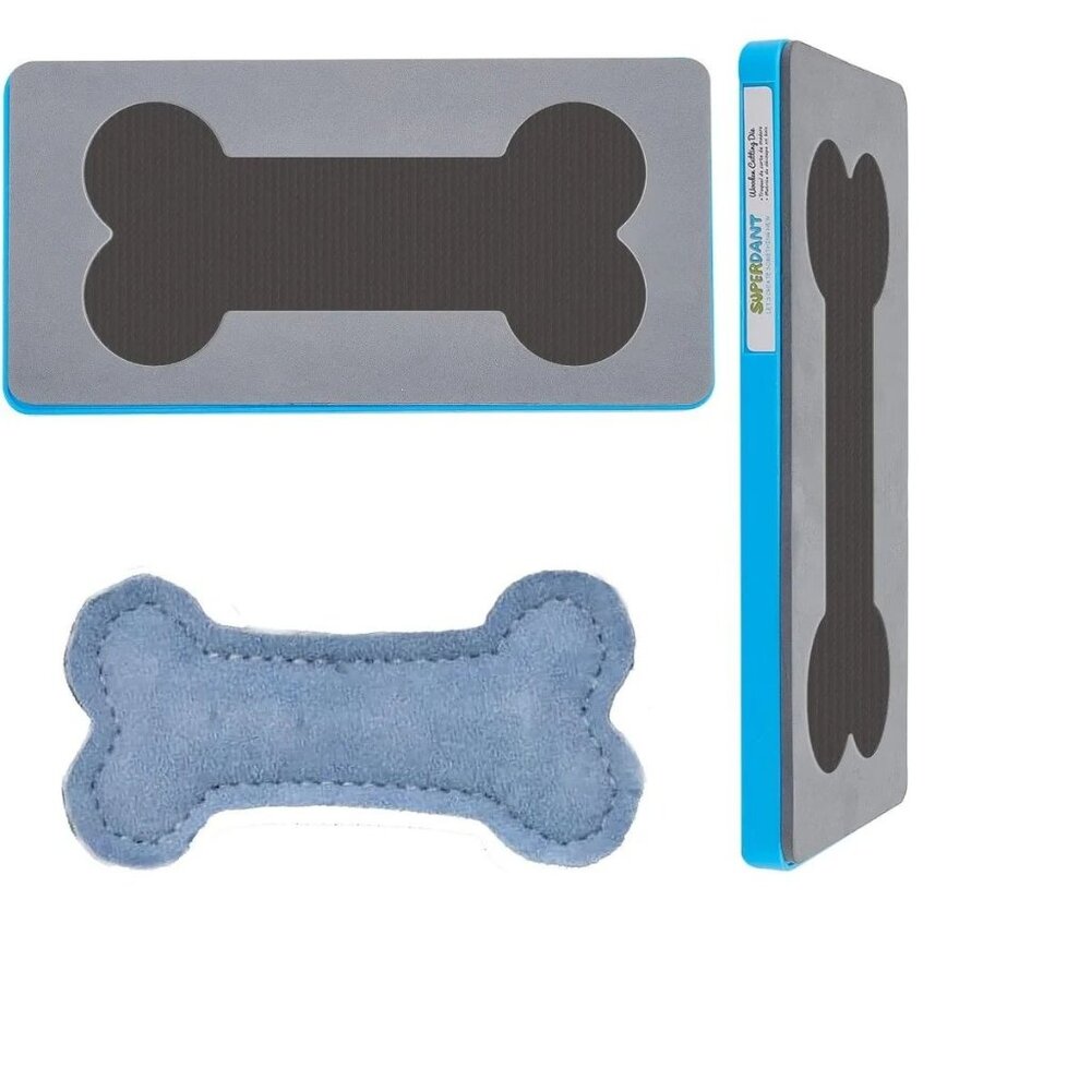 Bone Shape Dog Toy Fused Leather Squeaky Rabbit Durable Toy Ethical Products